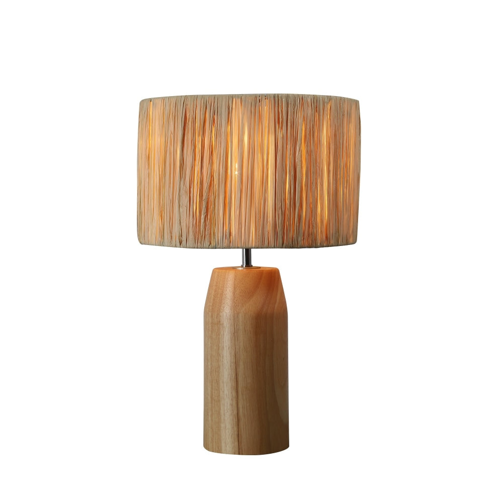 Minnie Aesthetic Raffia Shade Table Lamp Light Natural Fast shipping On sale