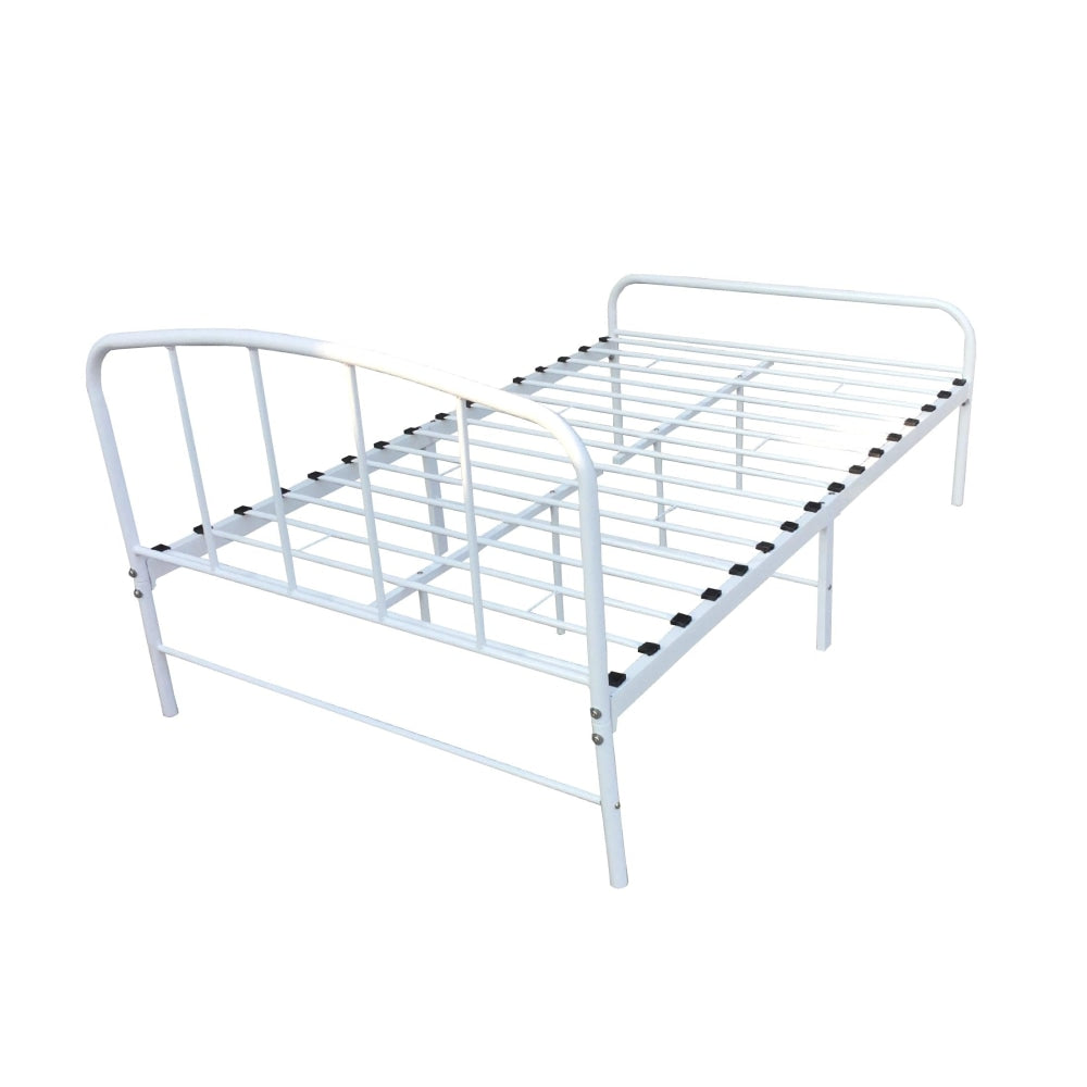 Metal Bedframe Double Size Country Style - White Bed Frame Fast shipping On sale