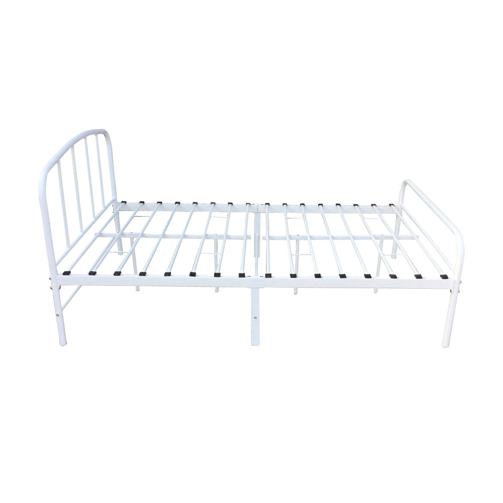 Metal Bedframe Queen Size Country Style - White Bed Frame Fast shipping On sale