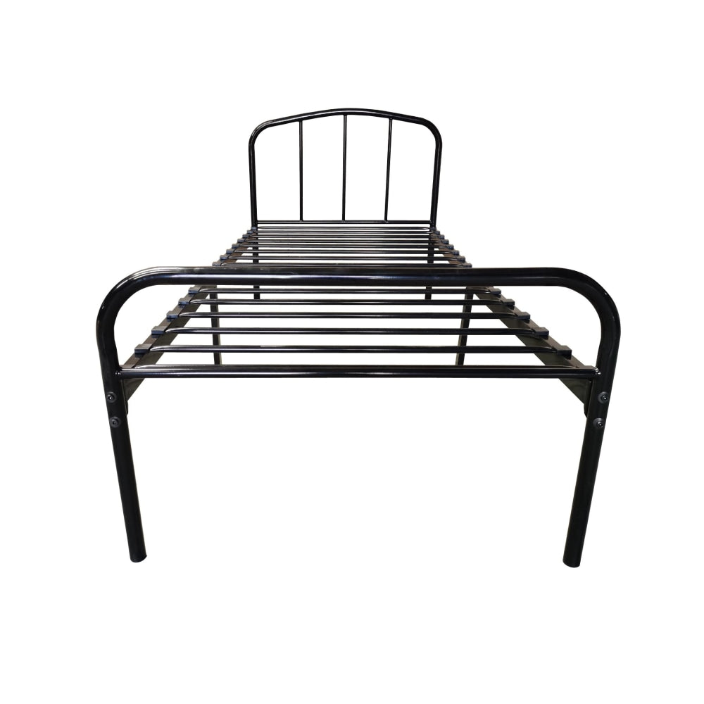 Metal Bedframe Single Size Country Style - Black Bed Frame Fast shipping On sale