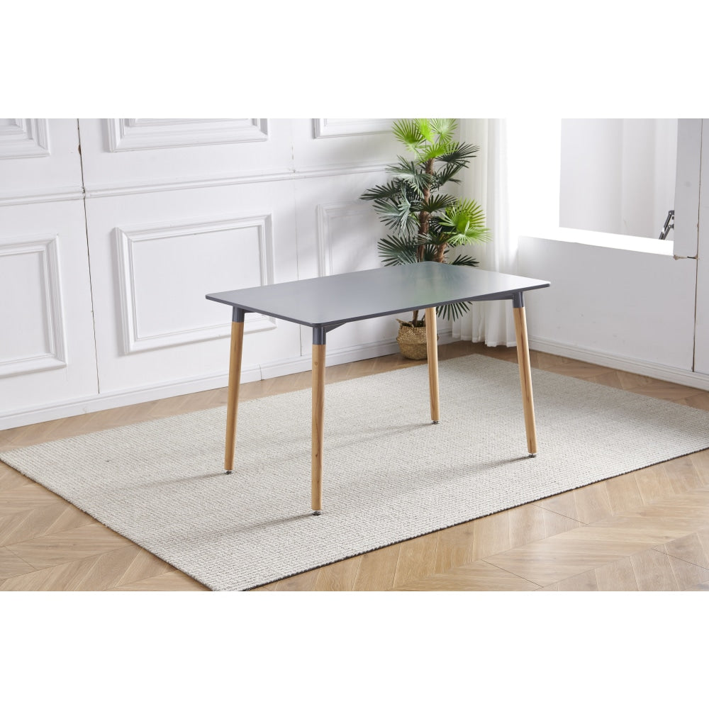 Rectangle Wooden Dining Table 120cm - Grey Fast shipping On sale