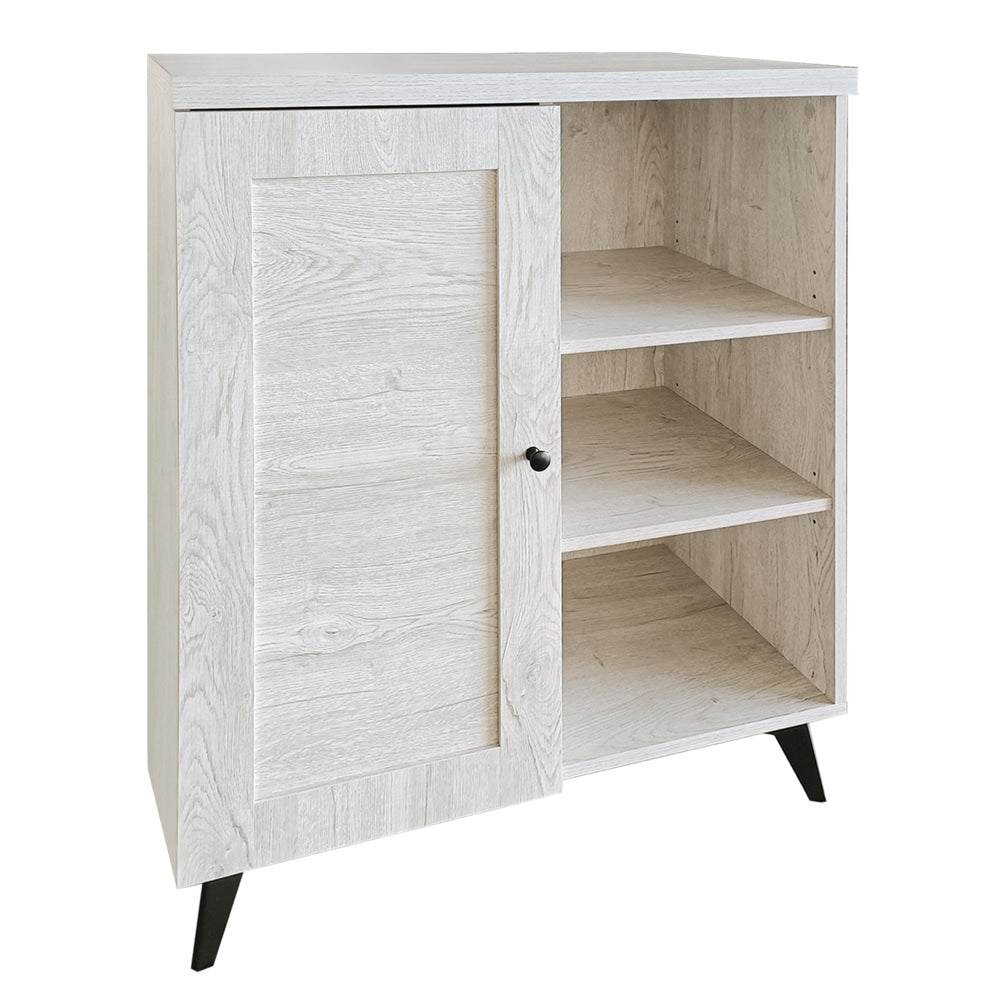 Miyake Multi-Purpose Low Cupboard Storage Cabinet W/ 1-Door - Urban Snow Fast shipping On sale