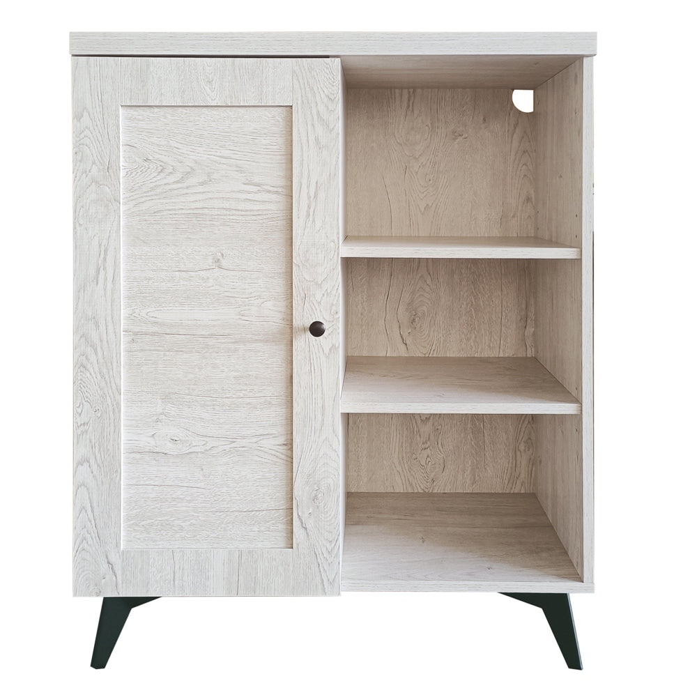 Miyake Multi-Purpose Low Cupboard Storage Cabinet W/ 1-Door - Urban Snow Fast shipping On sale