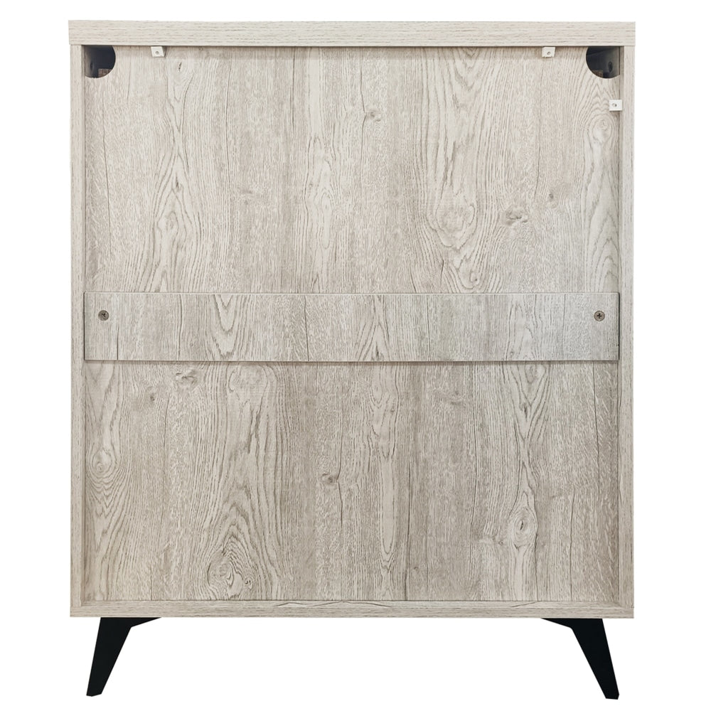 Miyake Wooden Chest Of 4-Drawers Tallboy Storage Cabinet - Urban Snow Drawers Fast shipping On sale