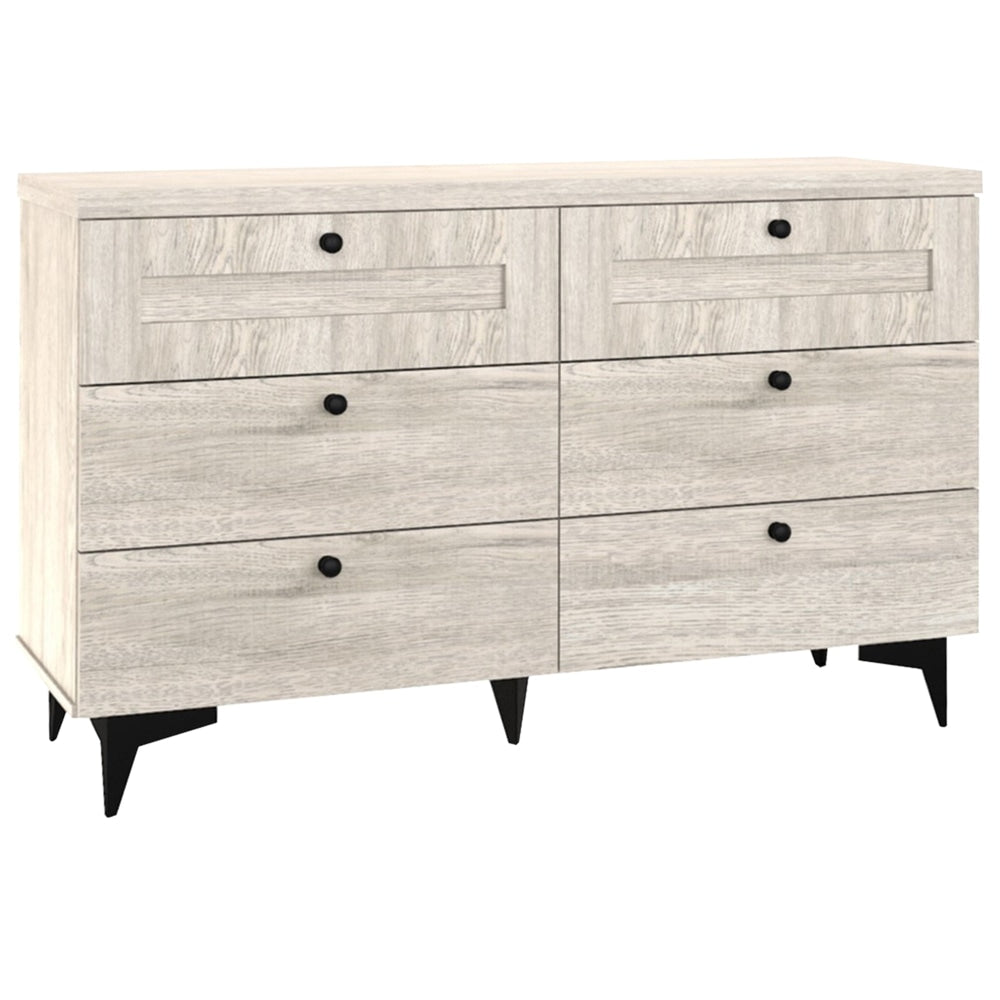 Miyake Wooden Chest Of 6-Drawers Dresser Storage Cabinet - Urban Snow Drawers Fast shipping On sale