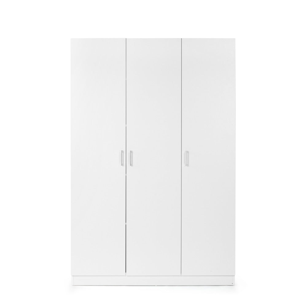 Monica Large Cupboard Multi-purpose Tall Storage Cabinet 3-Doors - White Fast shipping On sale