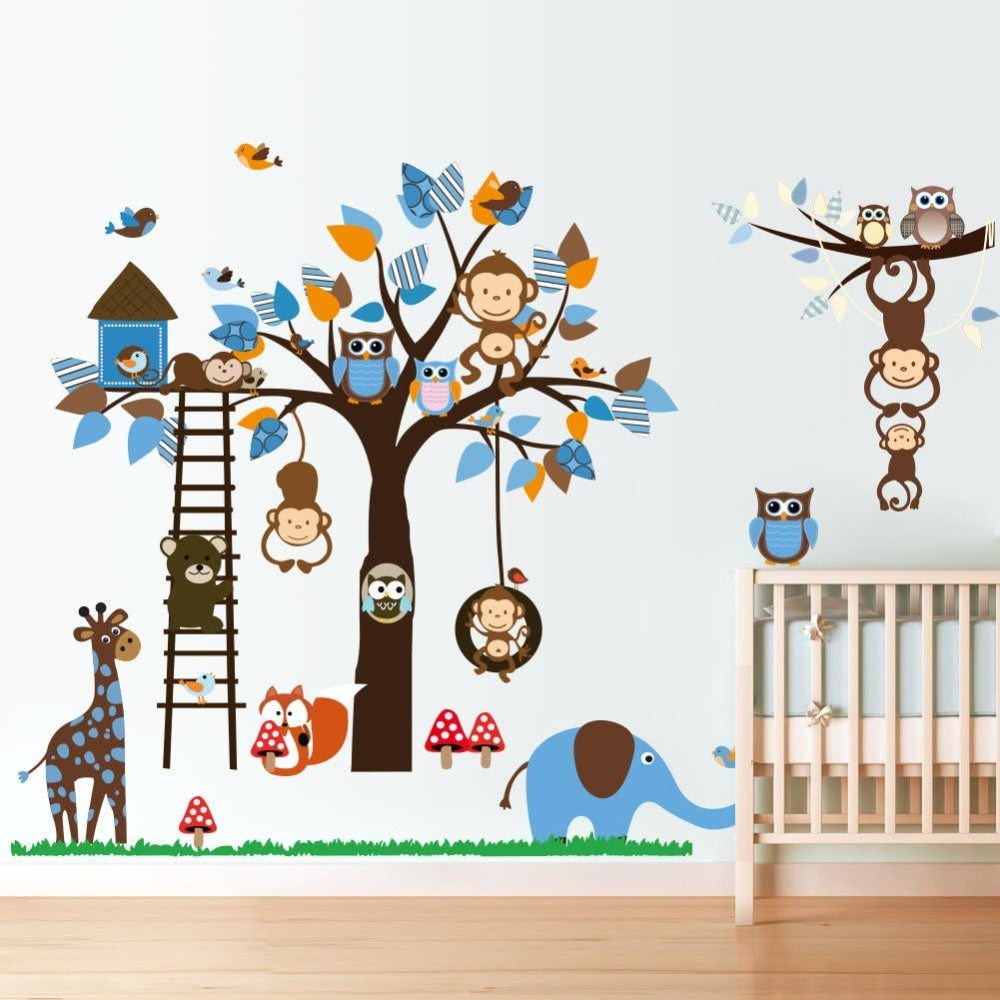 Monkeys in the Tree Wall Sticker Decoration Decor Fast shipping On sale