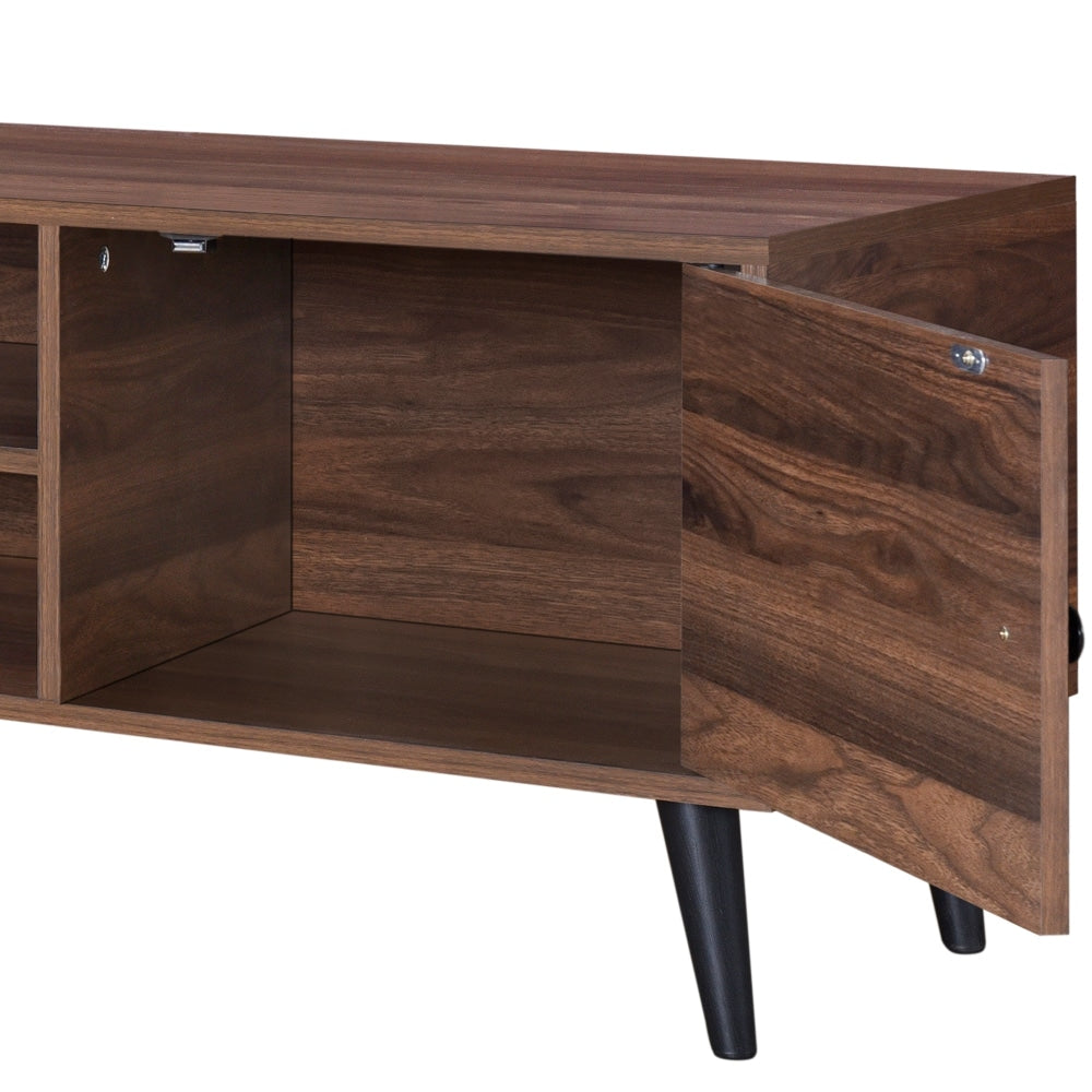 Moose Lowline Industrial Entertainment Unit TV Stand 150cm - Columbia Brown Fast shipping On sale