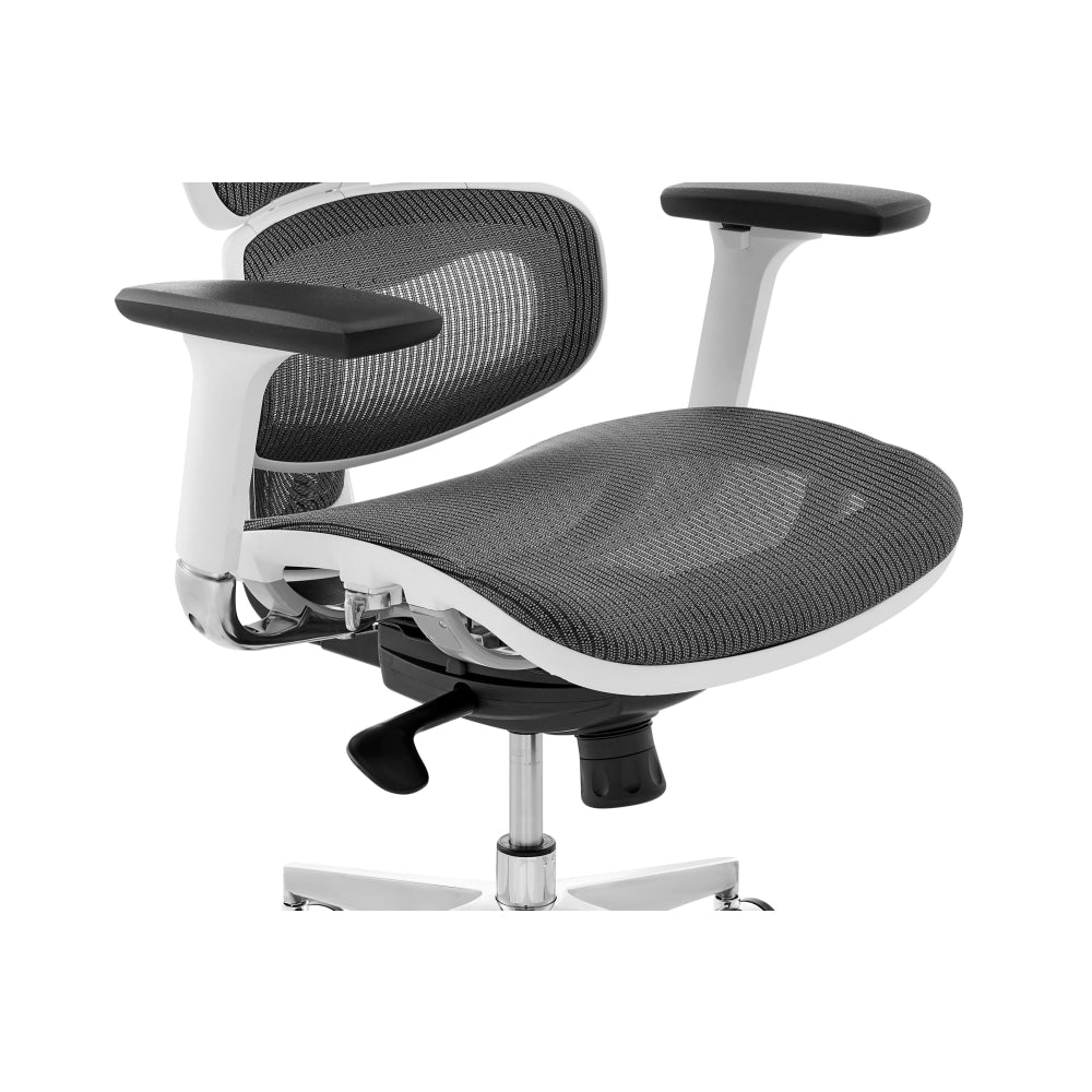 Morgan Office Computer Work Task Chair - White Frame/ Grey Fast shipping On sale