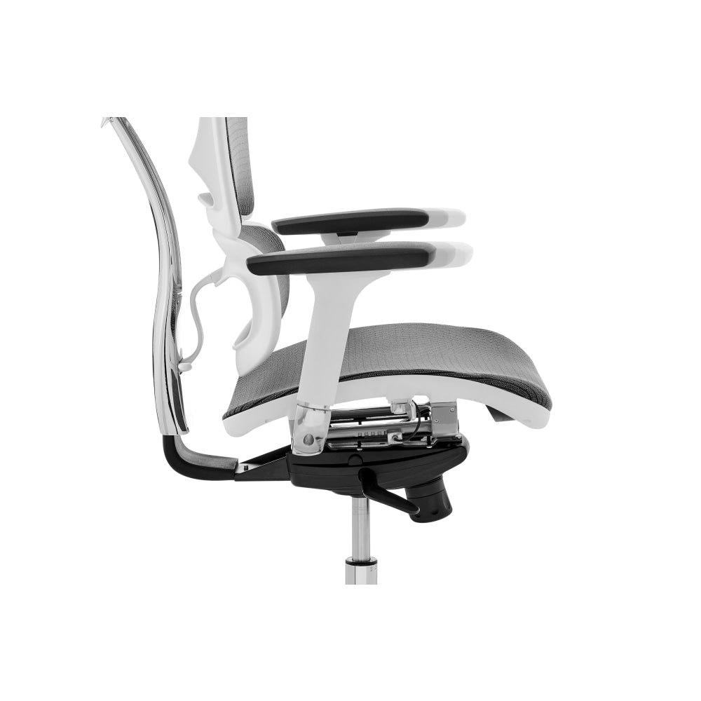 Morgan Office Computer Work Task Chair - White Frame/ Grey Fast shipping On sale
