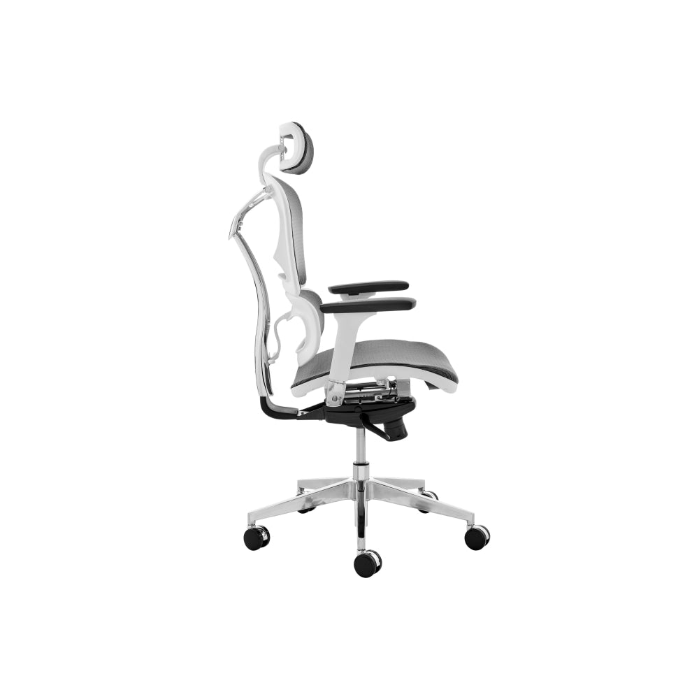 Morgan Office Computer Work Task Chair - White Frame/ Grey Fast shipping On sale