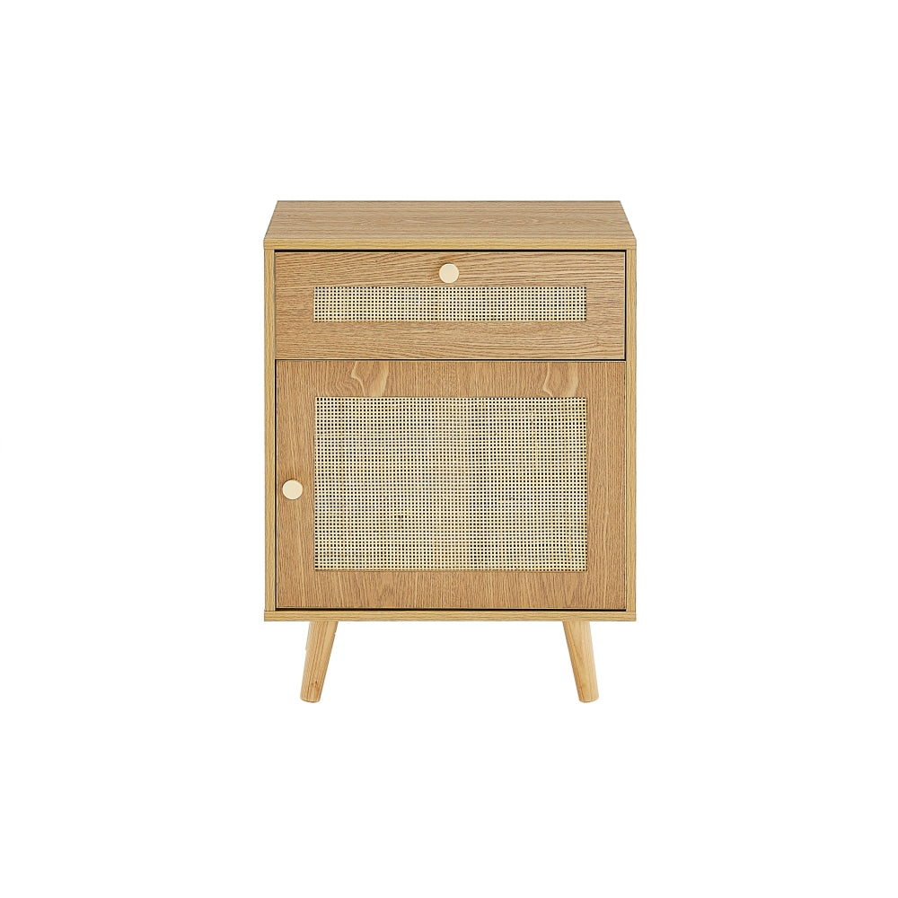 Morocco Rattan Bedside Nightstand Side Table Fast shipping On sale