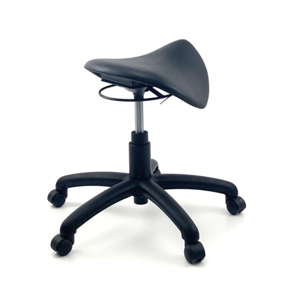 MUELLER Saddle Nylon Base Office Lab Task Stool Computer Chair - Black Bar Fast shipping On sale