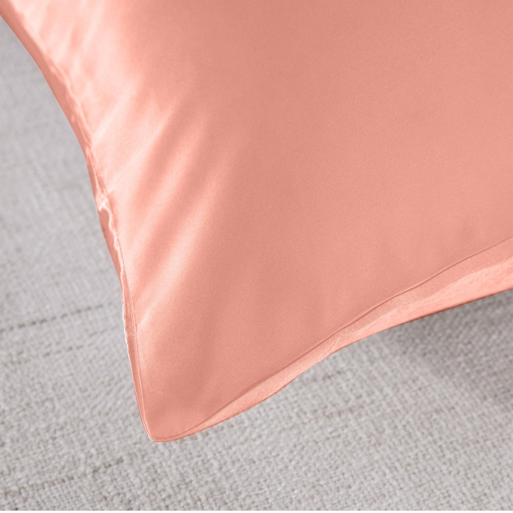 MULBERRY SILK PILLOW CASE TWIN PACK - SIZE: 51X76CM - BLUSH Bed Sheet Fast shipping On sale