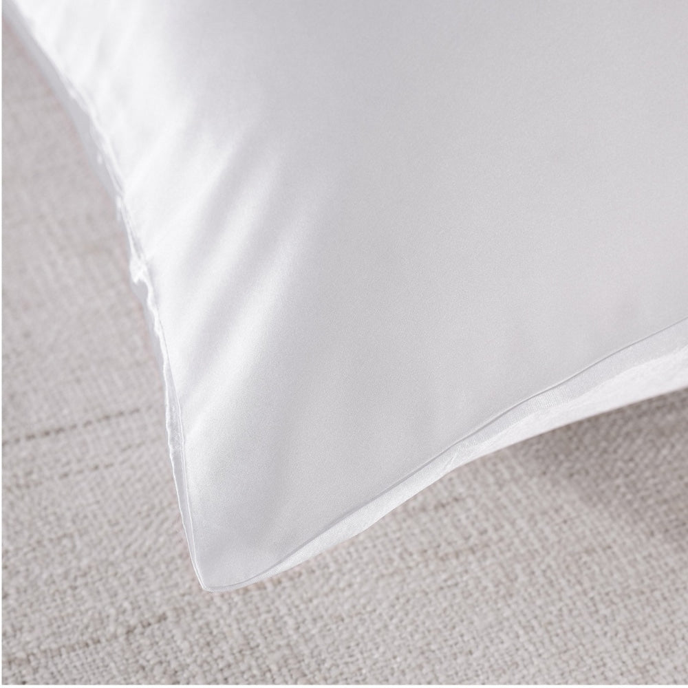 MULBERRY SILK PILLOW CASE TWIN PACK - SIZE: 51X76CM - WHITE Bed Sheet Fast shipping On sale