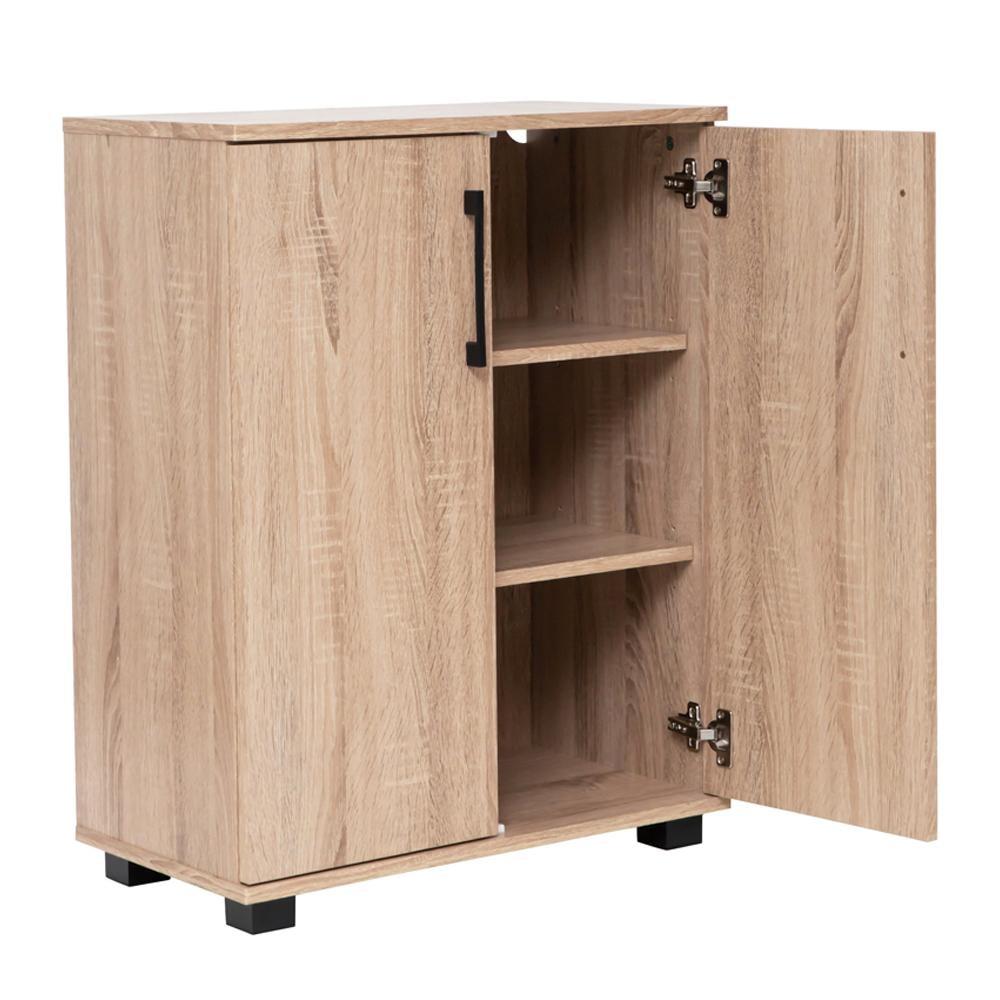 Murray 2-Door Multi-Purpose Cupboard Lowboy Storage Cabinet - Light Sonoma Oak Fast shipping On sale