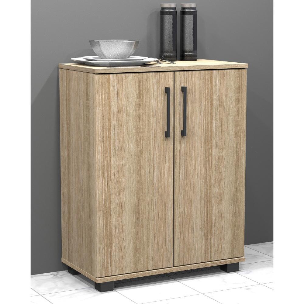 Murray 2-Door Multi-Purpose Cupboard Lowboy Storage Cabinet - Light Sonoma Oak Fast shipping On sale