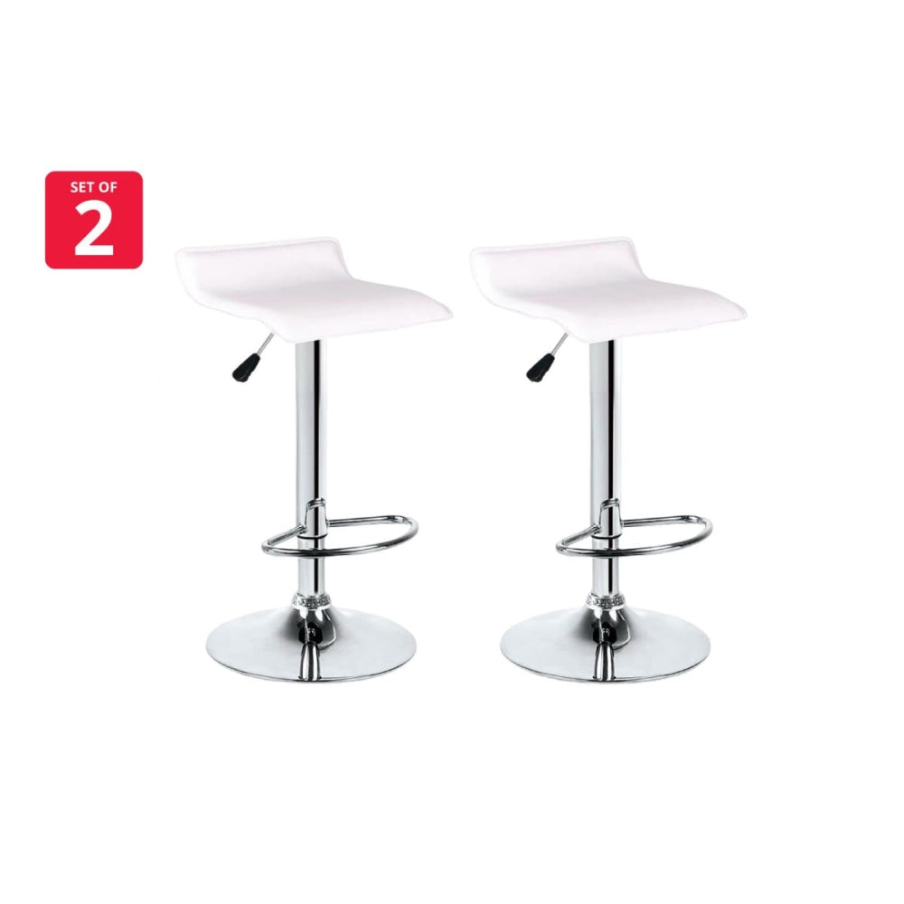 NEW Kitchen Counter Bar Stool 2 Pack Flat Top White 38.5cm Indoor Furniture Fast shipping On sale