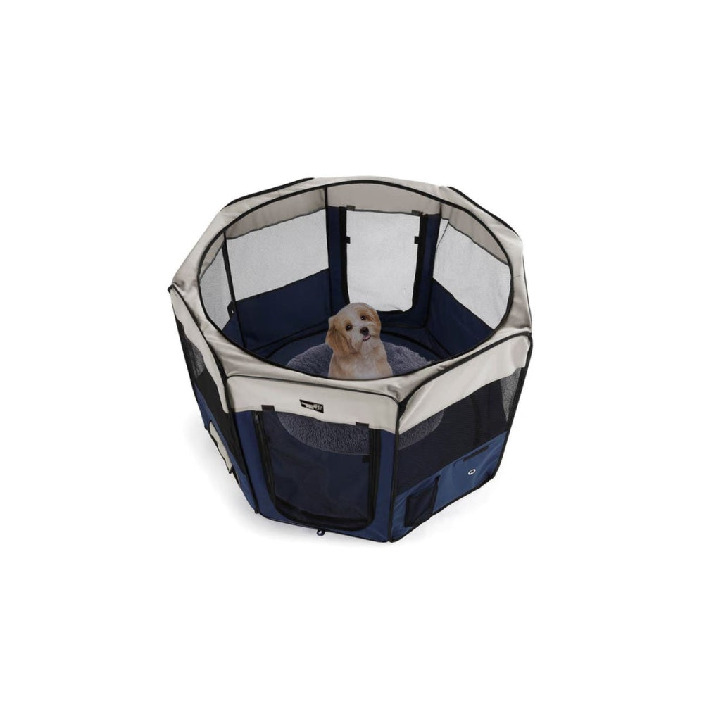 NEW Pet Playpen Portable Soft X Large Carriers Blue Dog Cares Fast shipping On sale