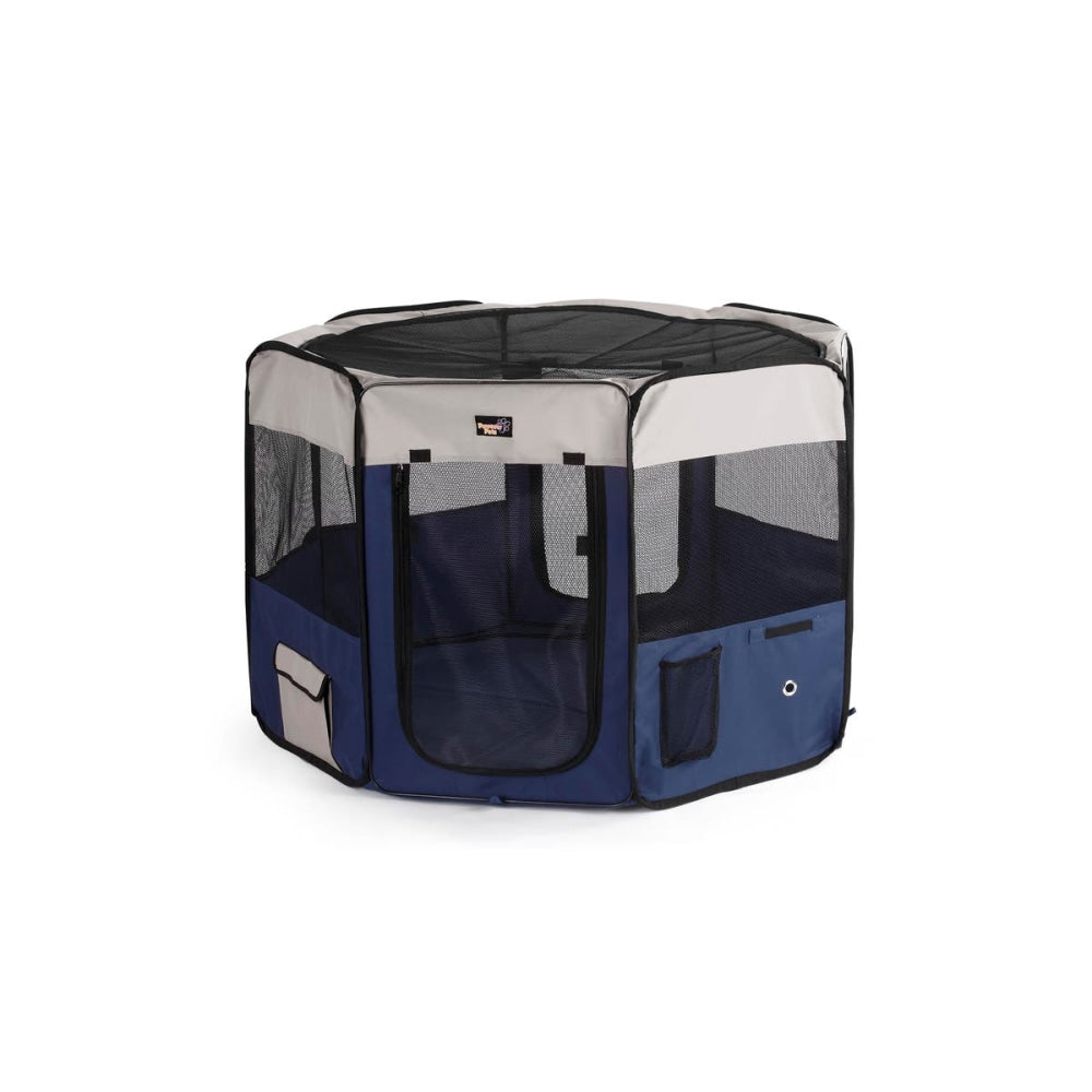 NEW Pet Playpen Portable Soft X Large Carriers Blue Dog Cares Fast shipping On sale