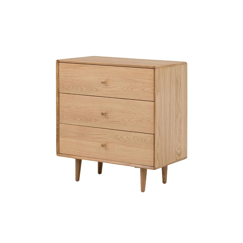 Niche Bedroom Chest of 3 Drawers Wooden Storage Cabinet - Natural Fast shipping On sale