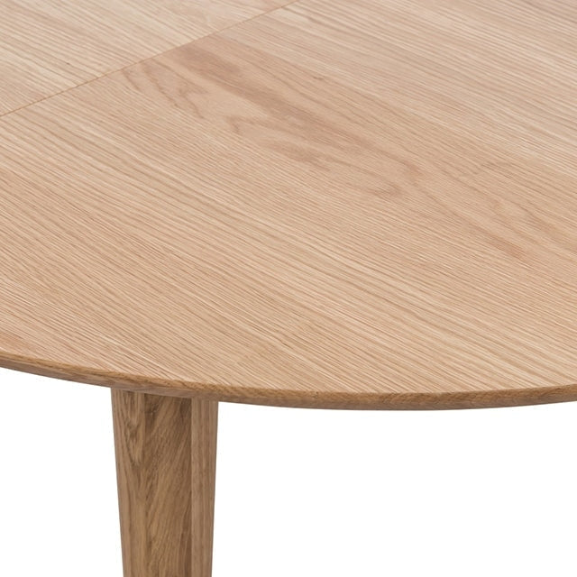 Niche Round Oval Wooden Extension Dining Table 110-145cm - Natural Fast shipping On sale