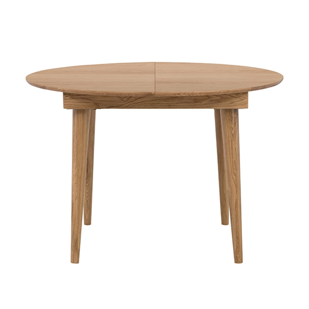 Niche Round Oval Wooden Extension Dining Table 110-145cm - Natural Fast shipping On sale
