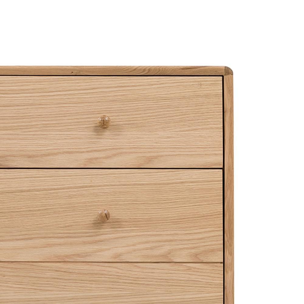Niche Scandinavian Design Wooden Chest of 3 - Drawers Storage Cabinet - Natural Of Fast shipping On sale