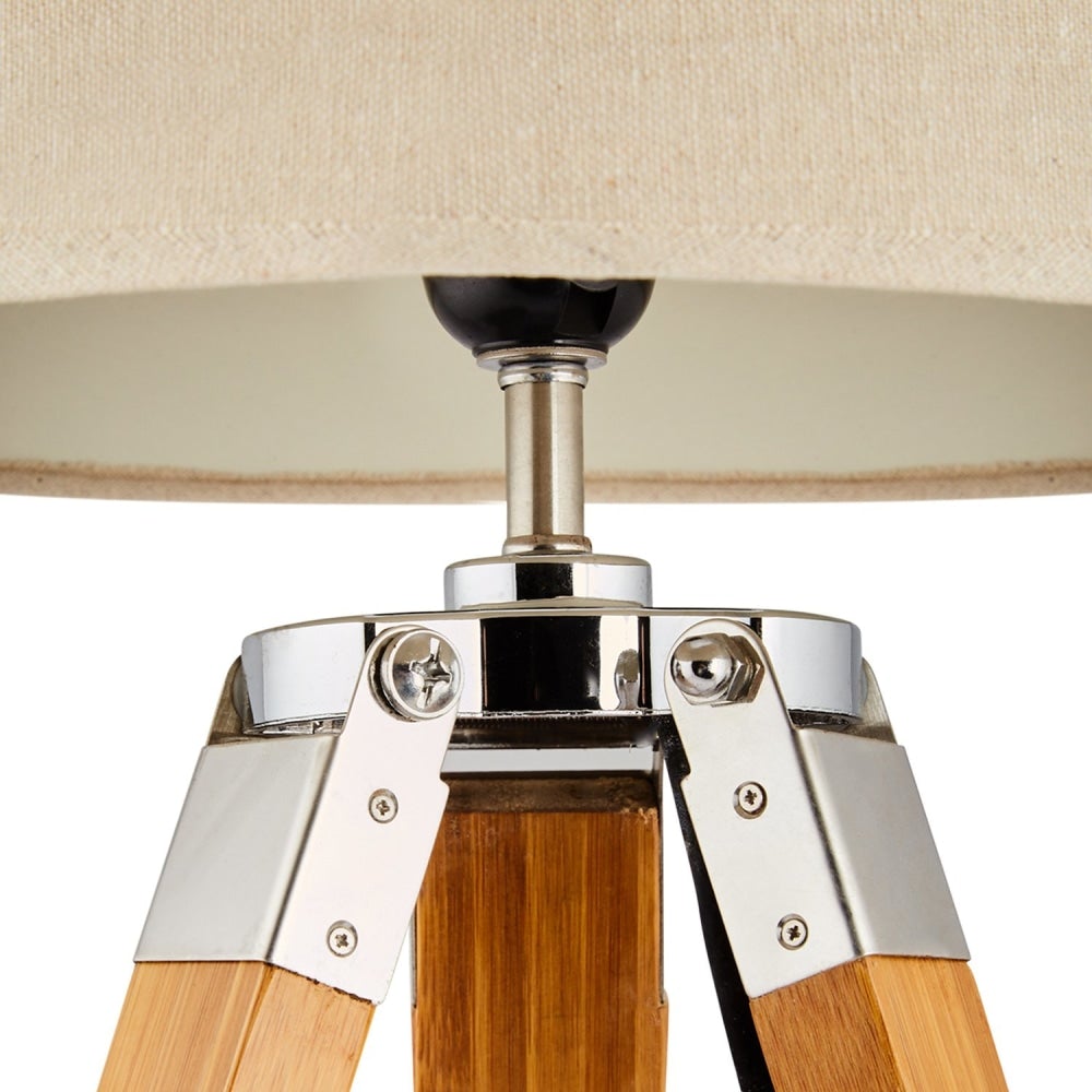 Nicki Classic Tripod Table Lamp - Natural Fast shipping On sale