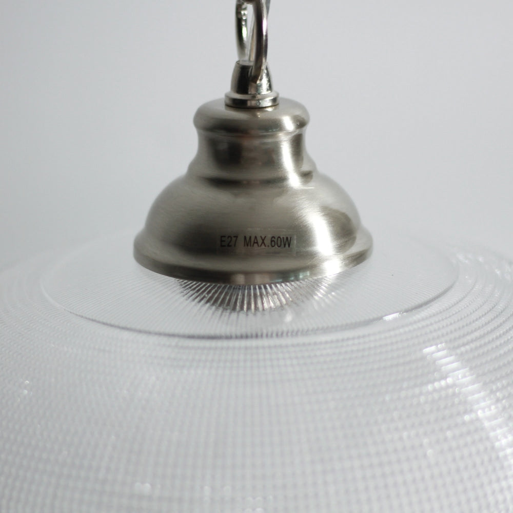 Nirvana Modern Glass Shade Pendant Lamp Light Satin Chrome Fast shipping On sale