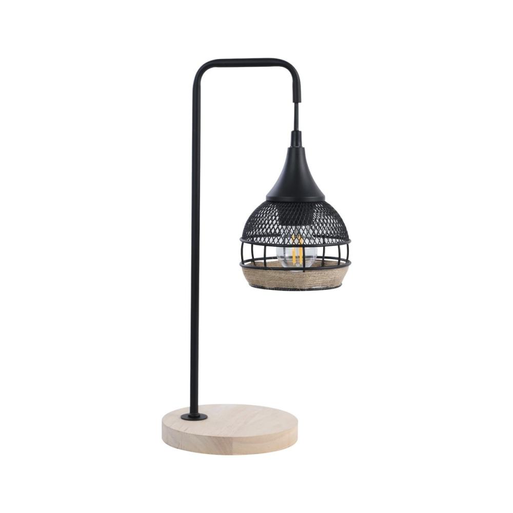 Noble Modern Elegant Table Lamp Desk Light - Black & Natural Fast shipping On sale