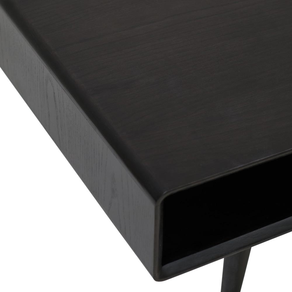Noche Rectangular Wooden Coffee Table 110cm - Black Fast shipping On sale