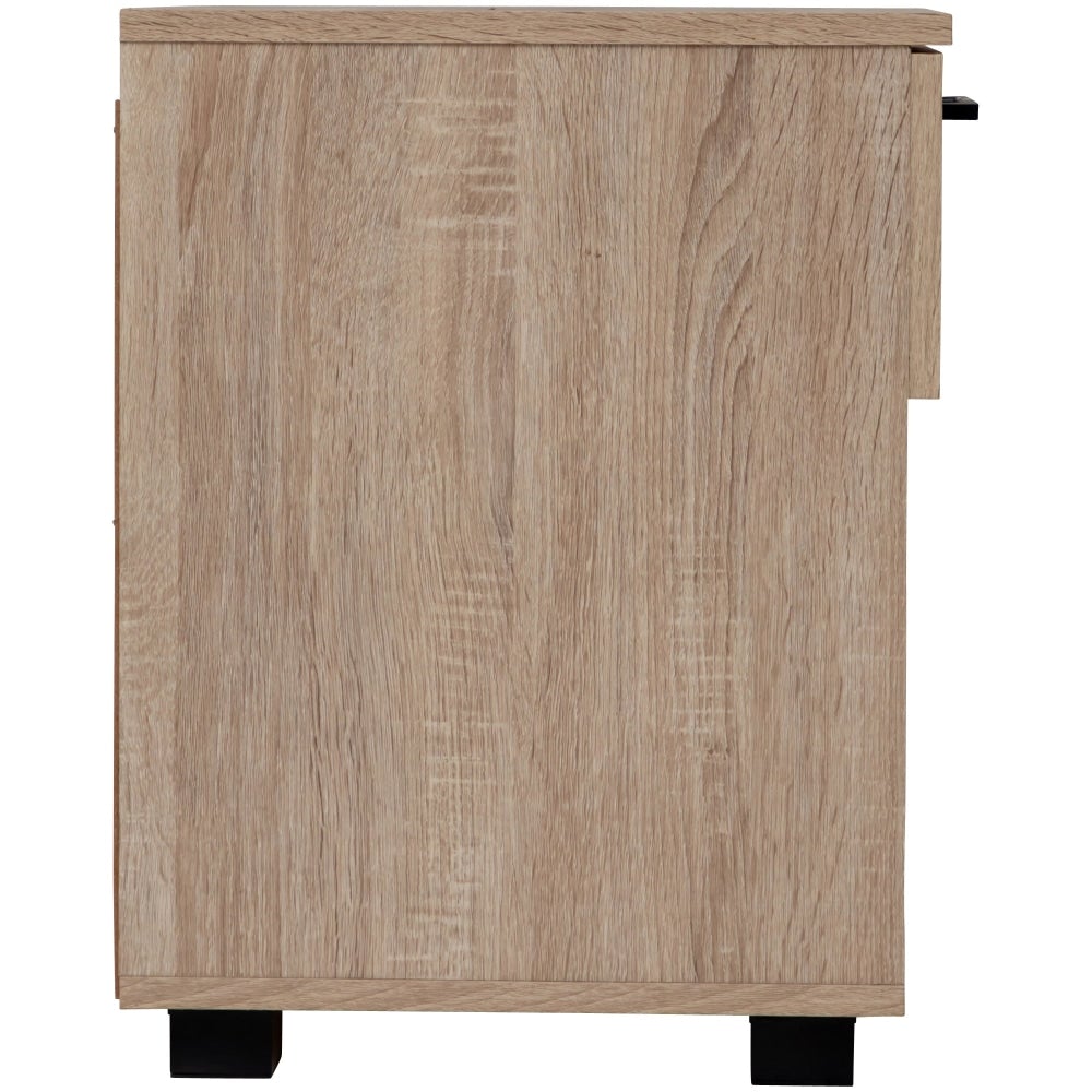 Nova 1-Drawer Bedside NightStand End Lamp Side Table - Light Sonoma Oak Fast shipping On sale