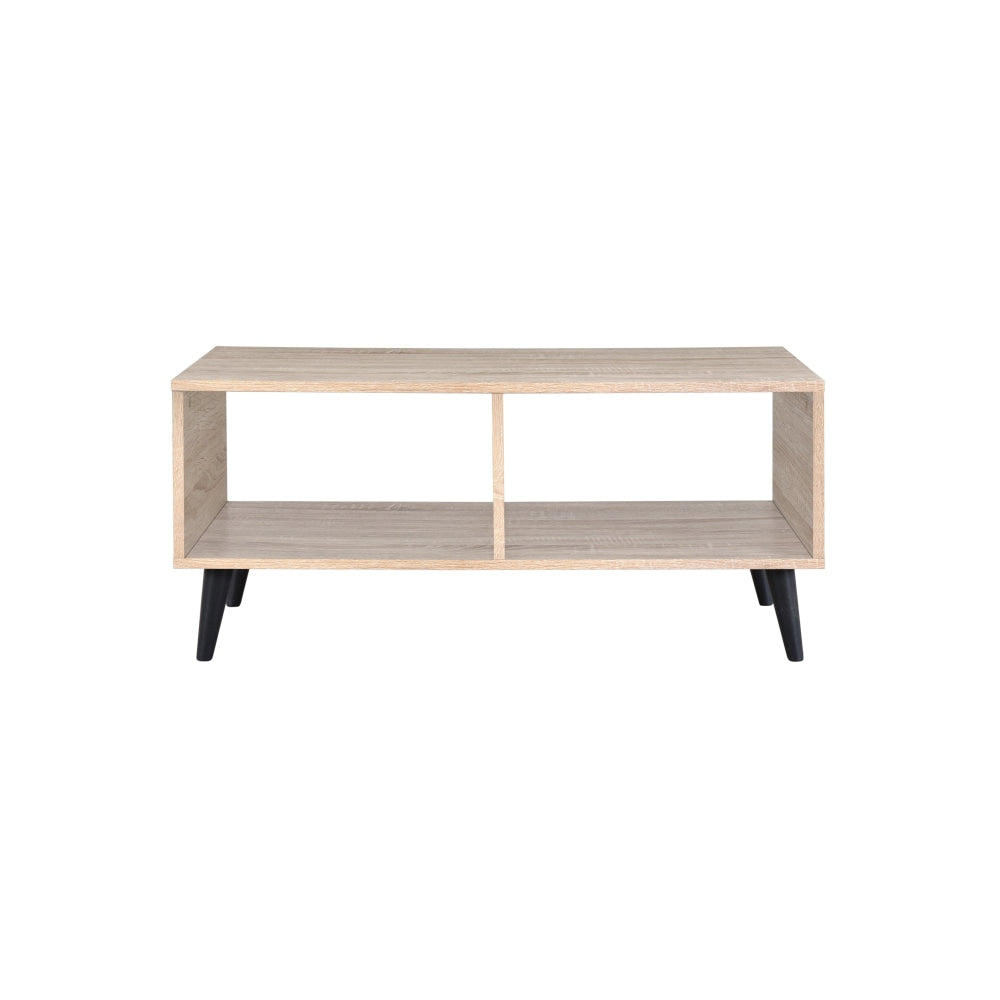 Nusa Wooden Open Shelf Rectangular Coffee Table - Oak Fast shipping On sale