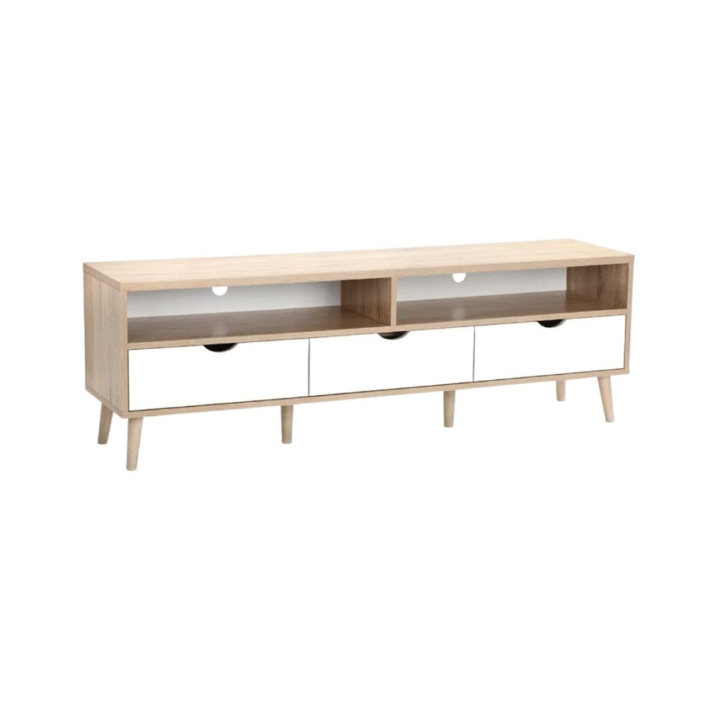 Nyhavn Collection Entertainment Unit TV Stand - White/Oak 170cm Fast shipping On sale