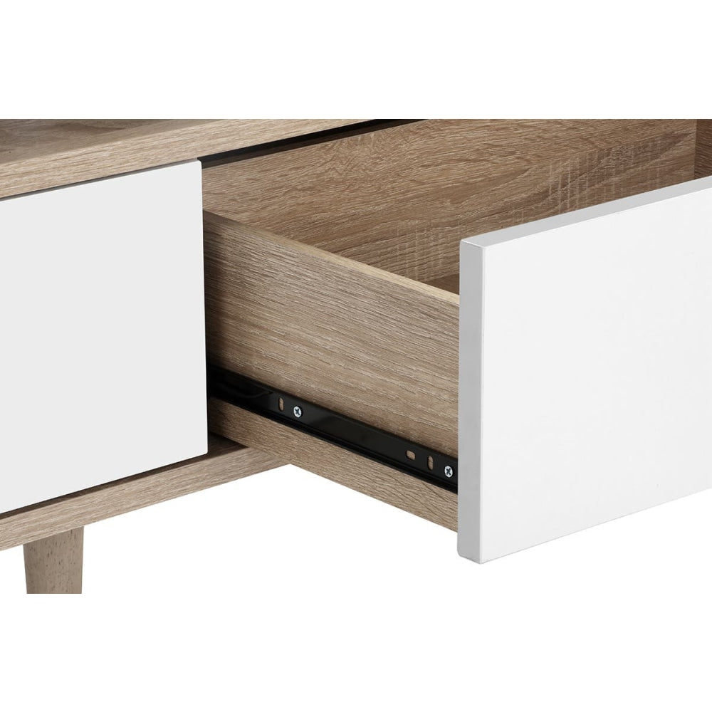 Nyhavn Collection Entertainment Unit TV Stand - White/Oak 170cm Fast shipping On sale