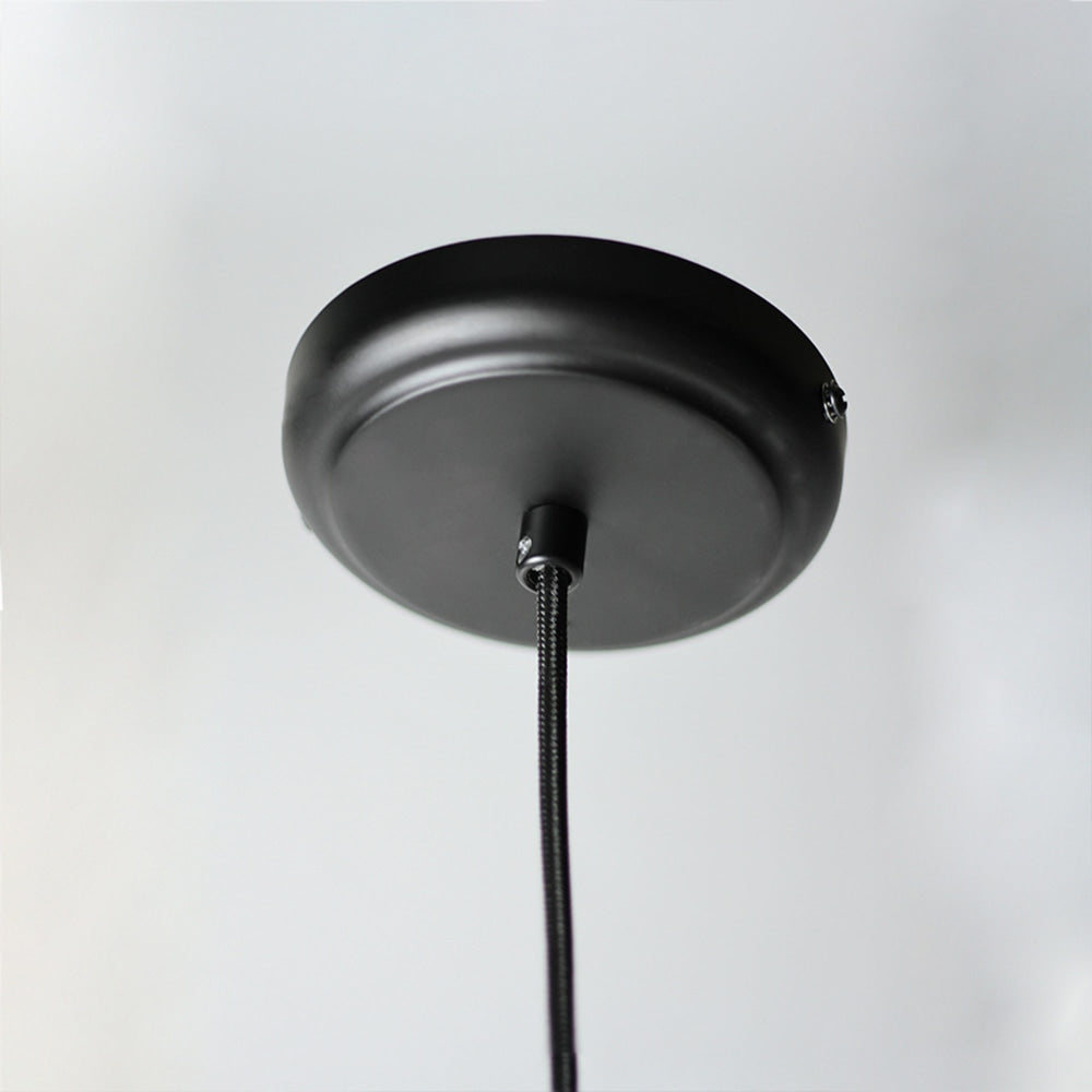 Oakley Modern Classic Rattan Shade Pendant Lamp Light Black Fast shipping On sale