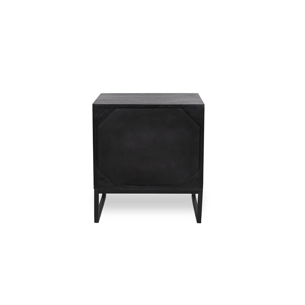 Oban Bedside Nightstand Side Table - Black Fast shipping On sale