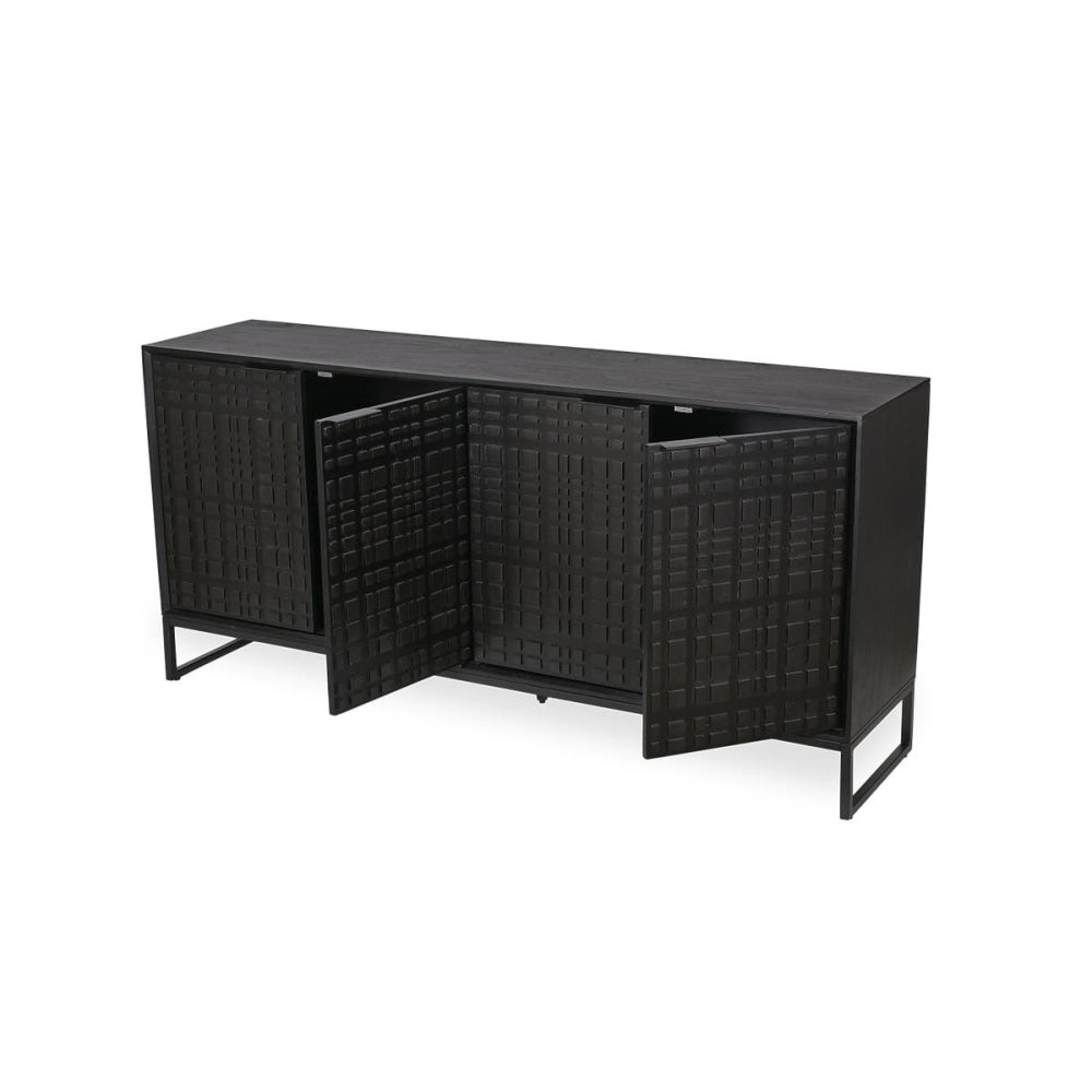 Oban Buffet Unit Sideboard Storage Cabinet - Black & Fast shipping On sale