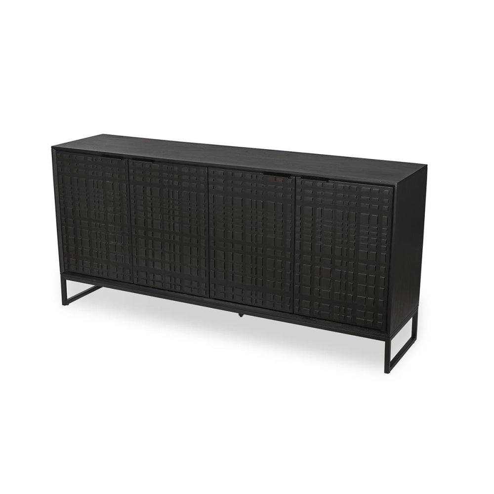 Oban Buffet Unit Sideboard Storage Cabinet - Black & Fast shipping On sale