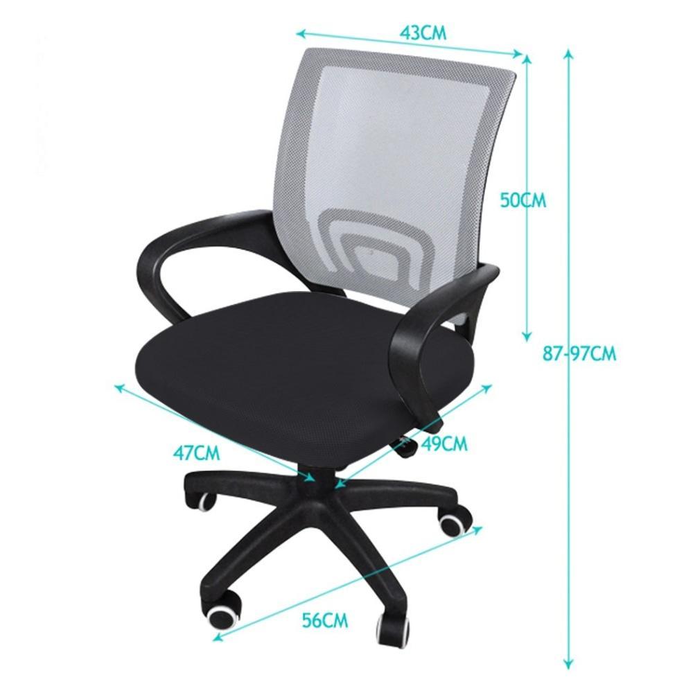 Office Chair With Armrest Mesh Gaming Computer Executive Seating Grey Fast shipping On sale