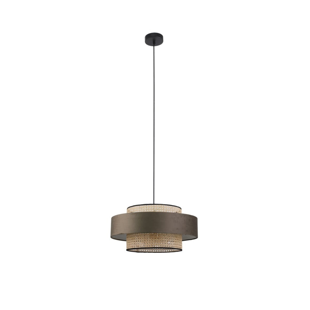 Olcay Modern Elegant Pendant Lamp Ceiling Light - Brown & Natural Fast shipping On sale