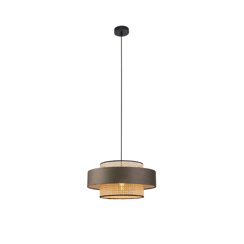 Olcay Modern Elegant Pendant Lamp Ceiling Light - Brown & Natural Fast shipping On sale