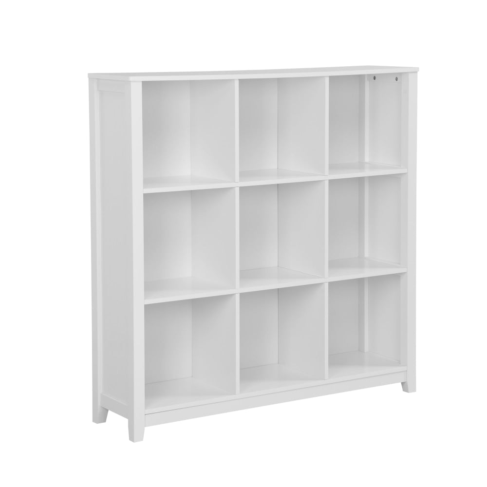 Oliver Modern 3-Tier 9-Cube Bookcase Display Cabinet - White Fast shipping On sale