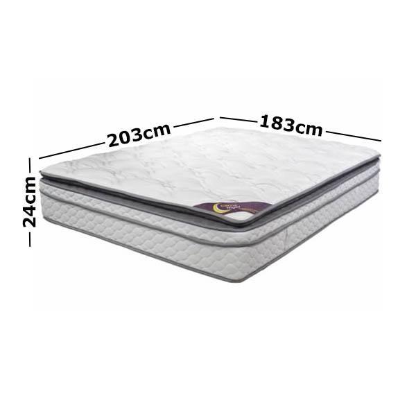 Opal Luxury Pocket Spring Mattress - King Size Fast shipping On sale
