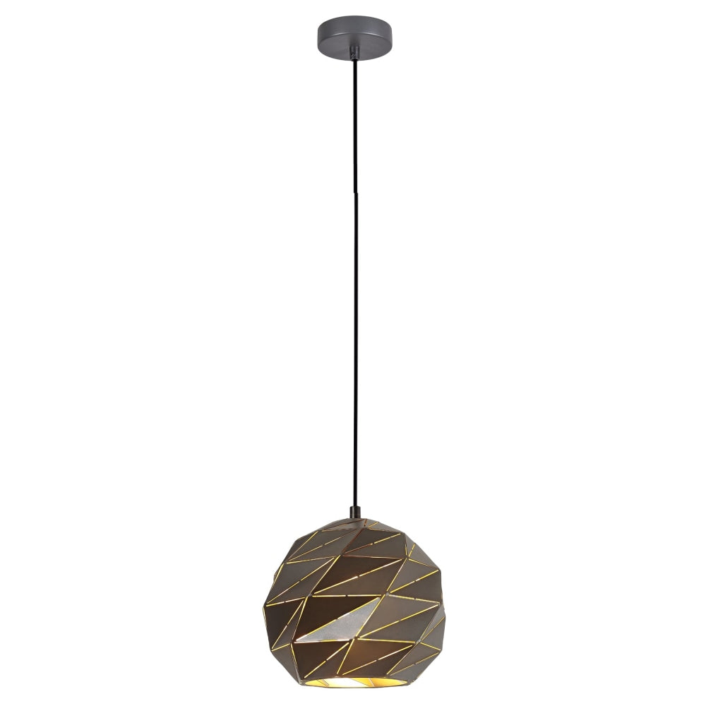 ORIGAMI Pendant Lamp Light Interior ES 60W Matte Grey Dome Small Iron OD220mm x H3215mm Fast shipping On sale