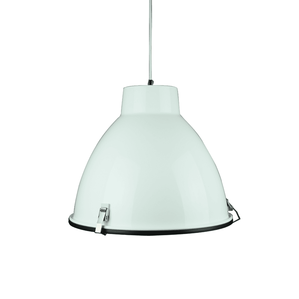 Orin Classic Industrial Metal with Acrylic Cover Pendant Light Lamp - White Fast shipping On sale