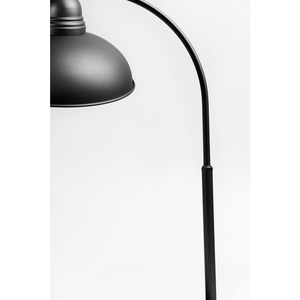 Oxford Modern Scandinavian Curved Arc Metal Standing Floor Lamp - Antique Chrome Fast shipping On sale
