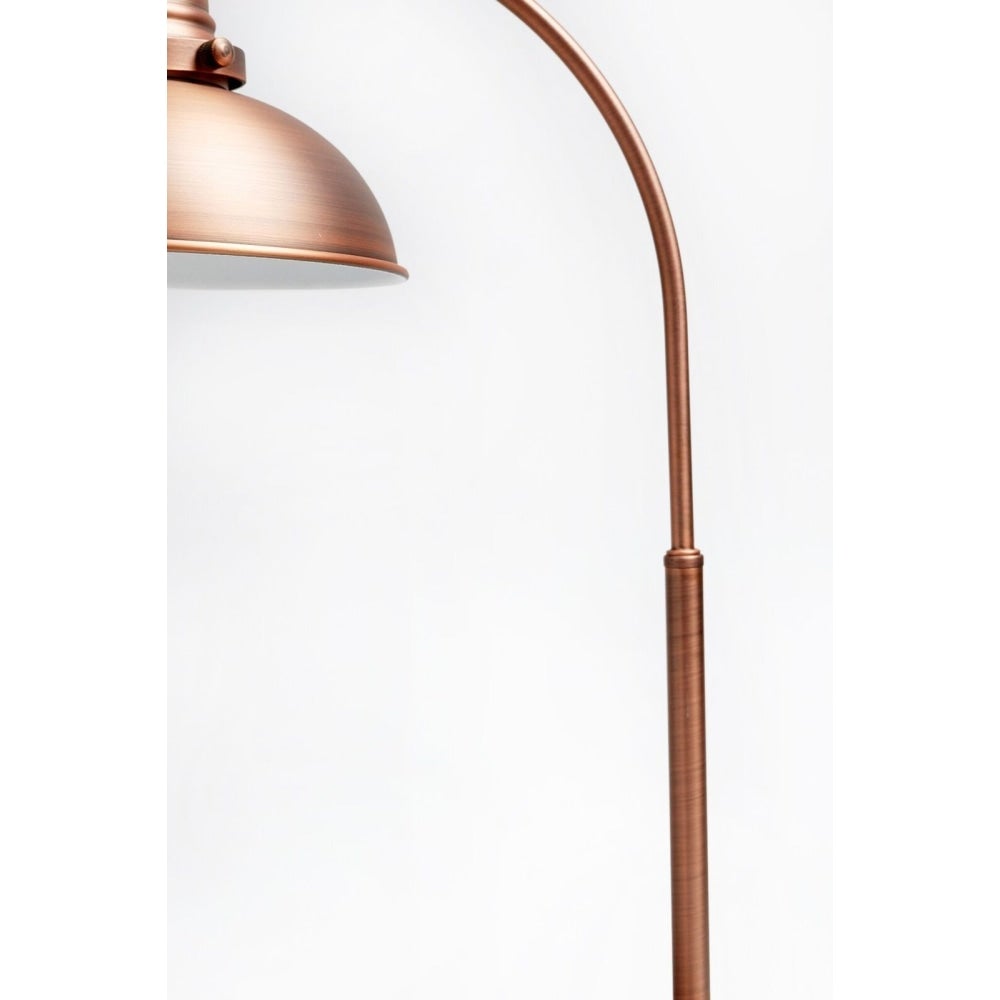 Oxford Modern Scandinavian Curved Arc Metal Standing Floor Lamp - Antique Copper Fast shipping On sale