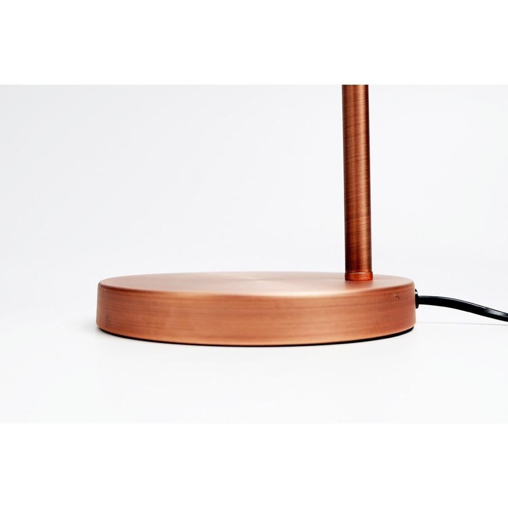 Oxford Modern Scandinavian Curved Arc Table Lamp - Antique Copper Fast shipping On sale